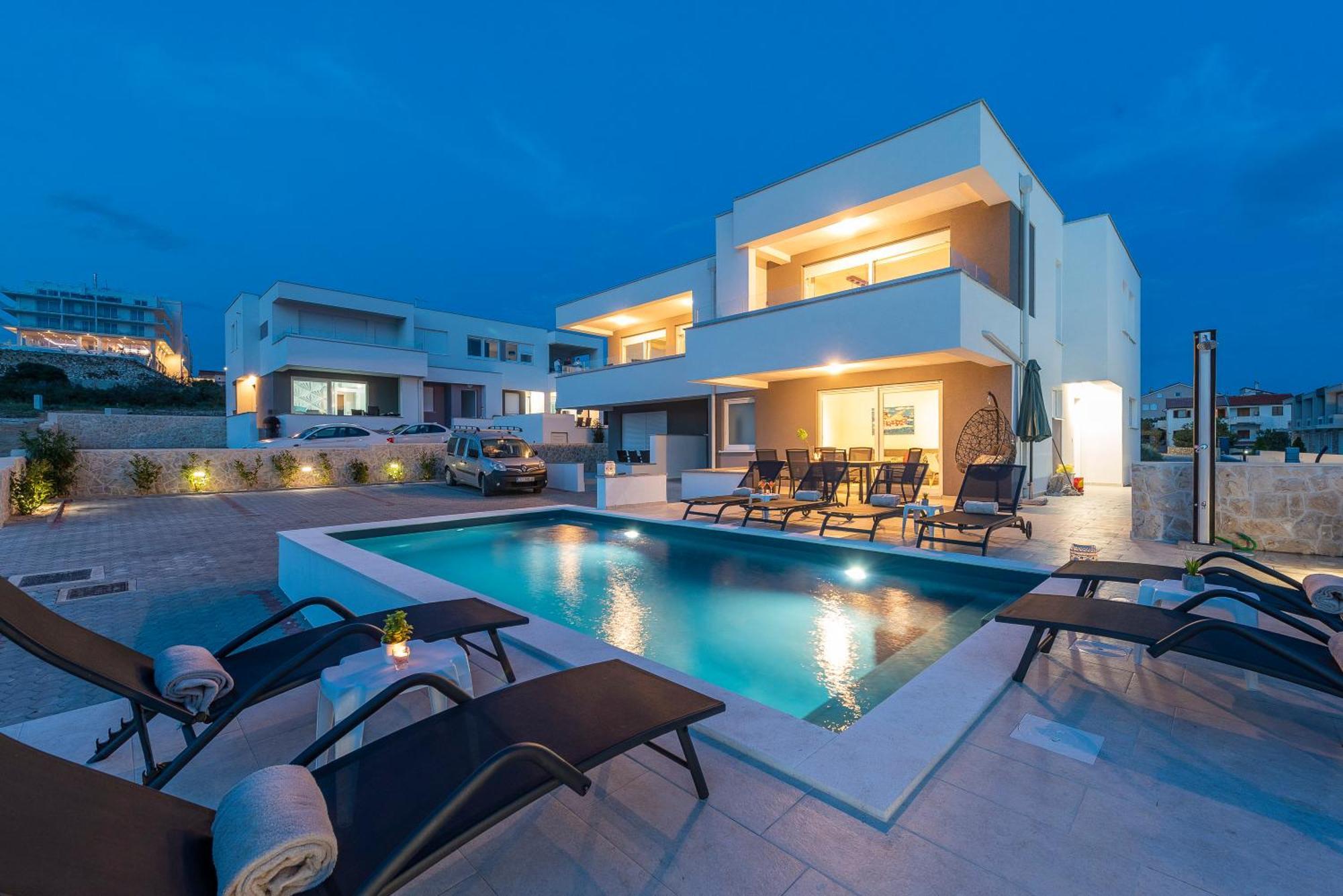 Adris 2 Luxury Modern Apartment With A Pool Novaglia Esterno foto